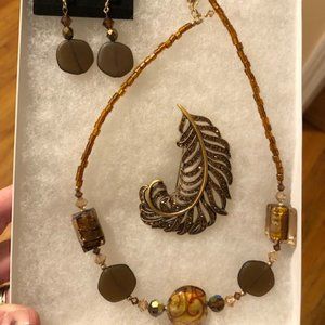 Topaz colored costume jewelry